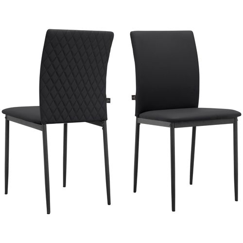 Pavia-chaise De Salle à Manger 2 Pk Noir