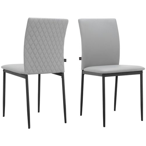 Pavia-chaise De Salle à Manger 2 Pack Grey