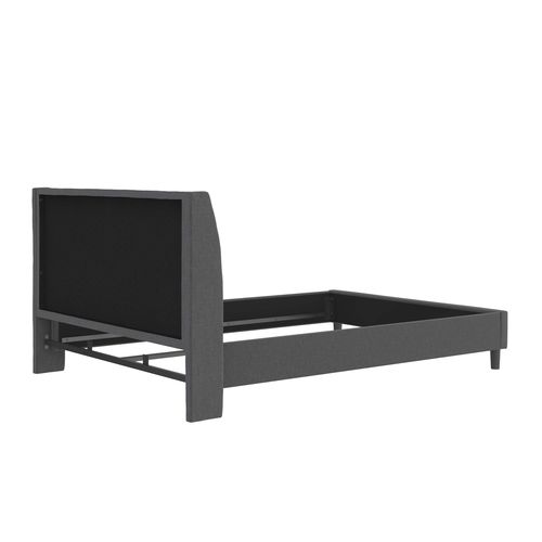 Her Majesty-lit 140x200 Cm En Tissu Anthracite