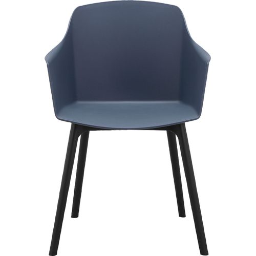 Bora-lot De 2 Chaises De Salle à Manger En Plastique Bleu