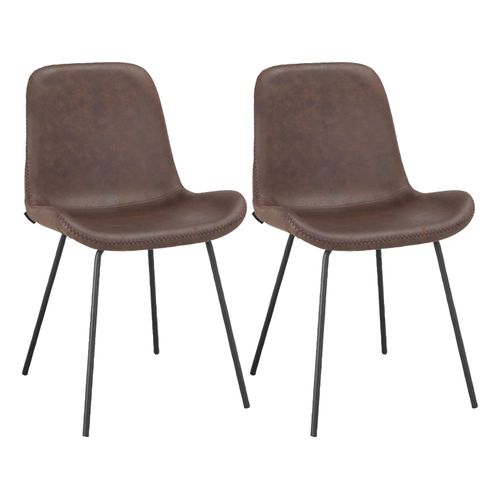 Reina-chaise De Salle à Manger 2 Pk Brown