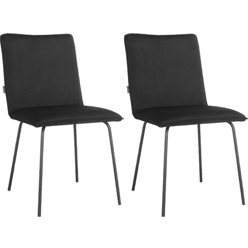 Nika-chaise De Salle à Manger 2 Pack Noir