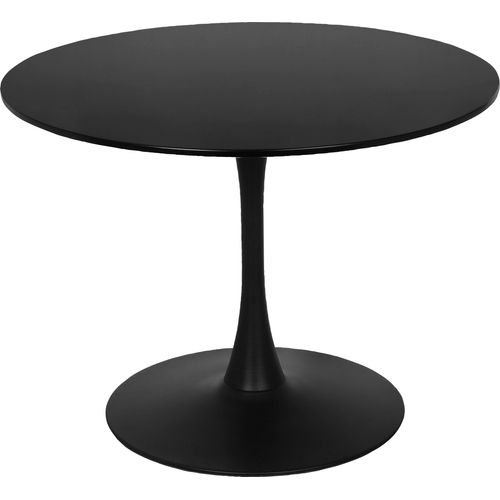 Yazoo - Table à Manger En Effet Bois Noir 4 Personnes D100