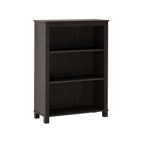 Pivo - Bibliothèque Avec 2 Étagères En Pin Marron Foncé