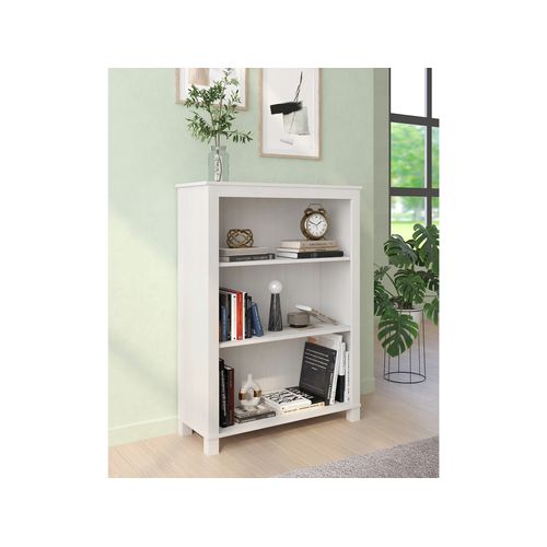 Pivo - Bibliothèque Avec 2 Étagères En Pin Blanc