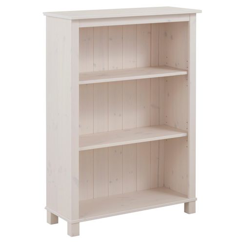 Pivo - Bibliothèque Avec 2 Étagères En Pin Blanc