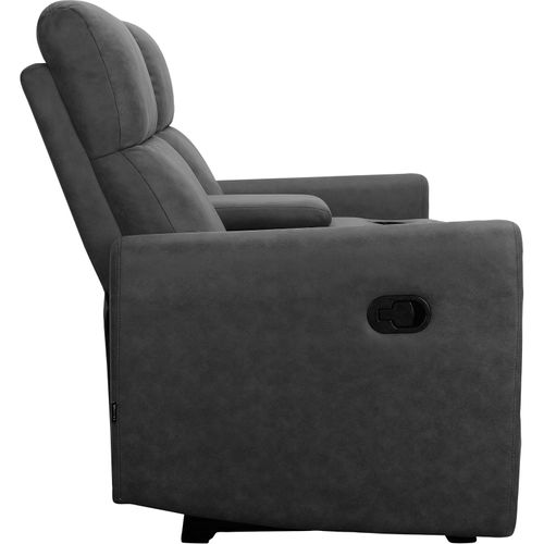 Dacoulas - Fauteuil De Relaxation Double En Tissu Anthracite
