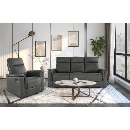 Southbrook-fauteuil Inclinable Manuel Gris Pu