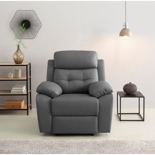 Lannilis-fauteuil Inclinable Électrique En Pu Gris