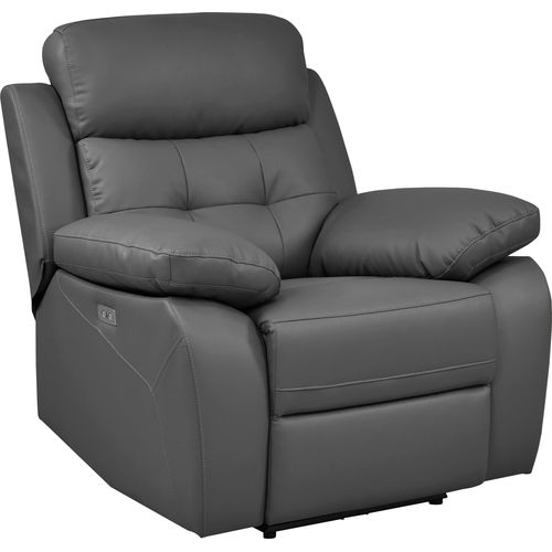 Lannilis-fauteuil Inclinable Électrique En Pu Gris