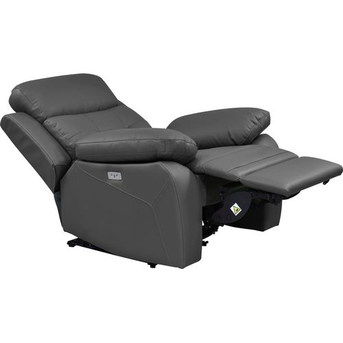 Lannilis-fauteuil Inclinable Électrique En Pu Gris
