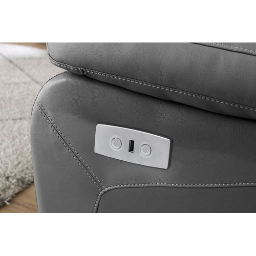 Lannilis-canapé 2 Places Électrique Gris/pu