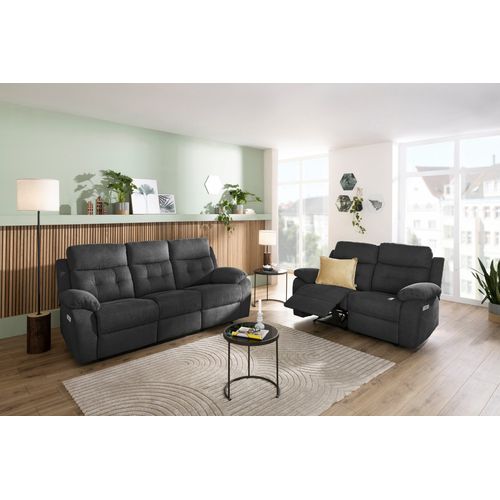 Lannilis-canapé 2 Places Électrique Anthracite/tissu Sunday