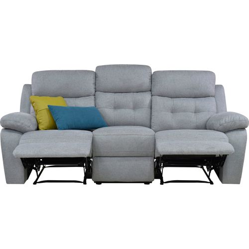 Lannilis-canapé 3 Places Électrique Gris Clair/tissu