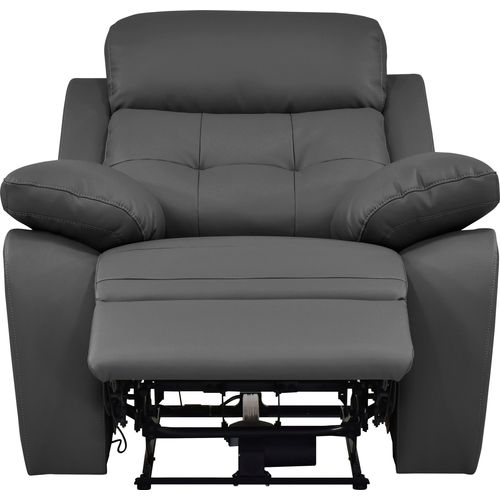 Lannilis-fauteuil Inclinable Manuel Gris Pu