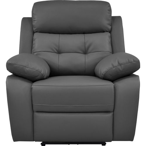 Lannilis-fauteuil Inclinable Manuel Gris Pu