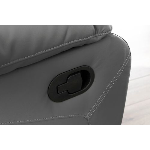 Lannilis-fauteuil Inclinable Manuel Gris Pu