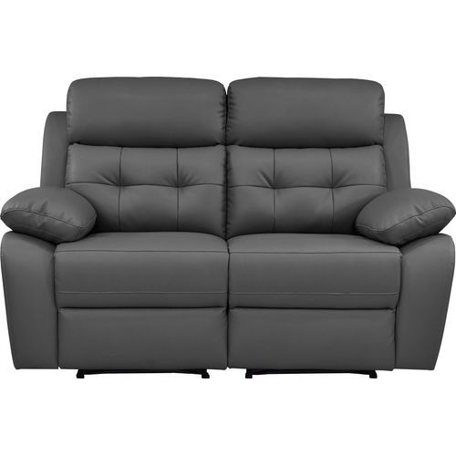 Lannilis-canapé 2 Places Avec Fonction Manuelle En Pu Gris