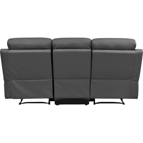 Lannilis-canapé 3 Places Avec Fonction Manuelle En Pu Gris