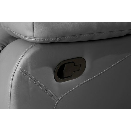 Lannilis-canapé 3 Places Avec Fonction Manuelle En Pu Gris