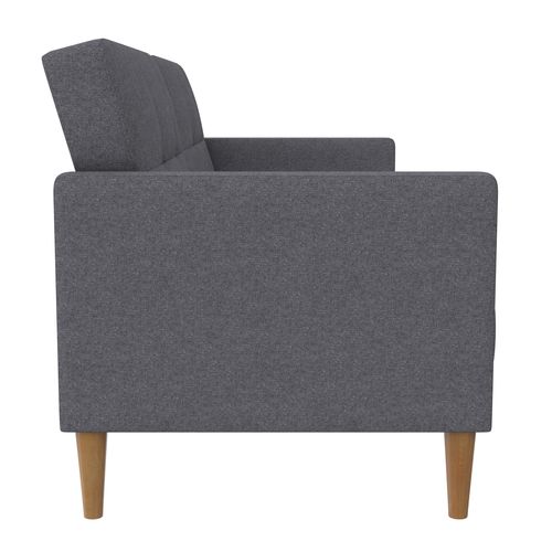 Lilly-canapé-lit 3 Places En Effet Lin Gris Clair