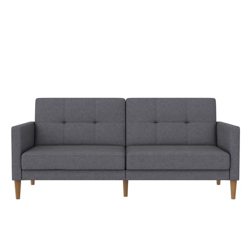 Lilly-canapé-lit 3 Places En Effet Lin Gris Clair