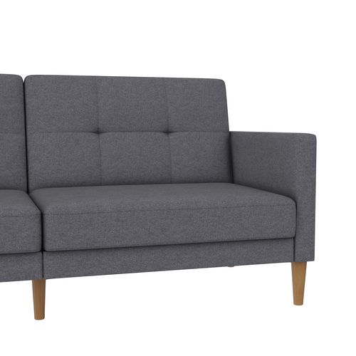 Lilly-canapé-lit 3 Places En Effet Lin Gris Clair