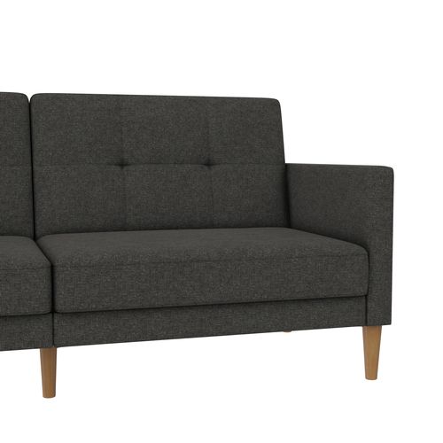 Lilly-canapé-lit 3 Places En Effet Lin Anthracite