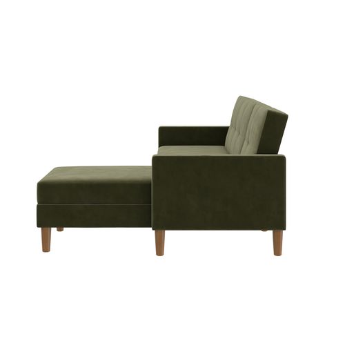 Chaise Longue Canapé Lit Avec Rangement Olive