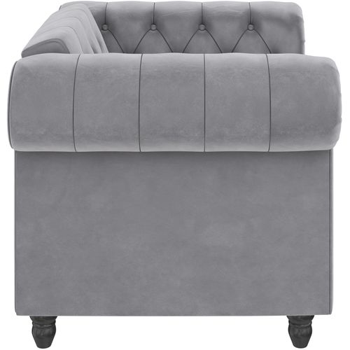 Felix - Fauteuil En Velours Gris Clair