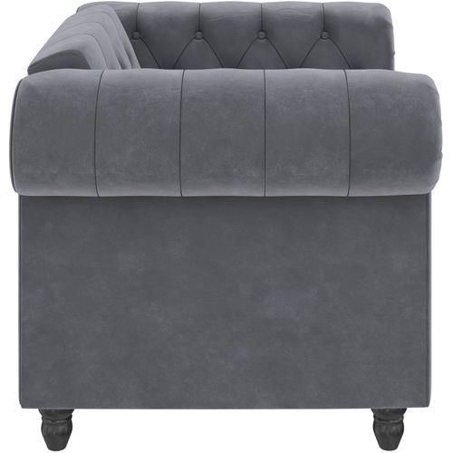 Felix - Fauteuil En Velours Anthracite