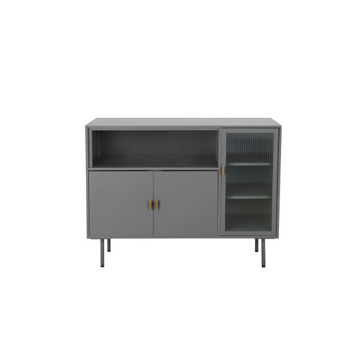 Rosalie-buffet à 2 Portes En Métal Gris