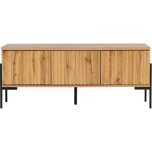 Charlie - Buffet Bas 3 Portes En Effet Chêne