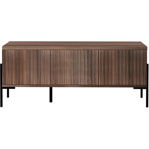 Charlie - Buffet Bas Avec 3 Portes à L'aspect Noyer