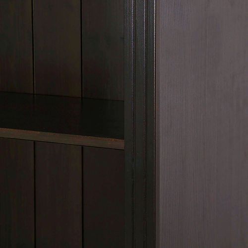 Anita-bibliothèque En Pin Marron Foncé