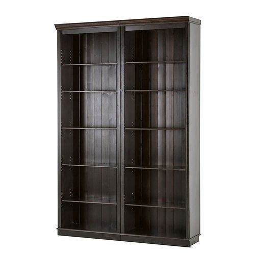 Anita-bibliothèque En Pin Marron Foncé