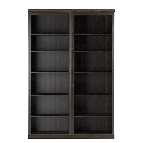 Anita-bibliothèque En Pin Marron Foncé