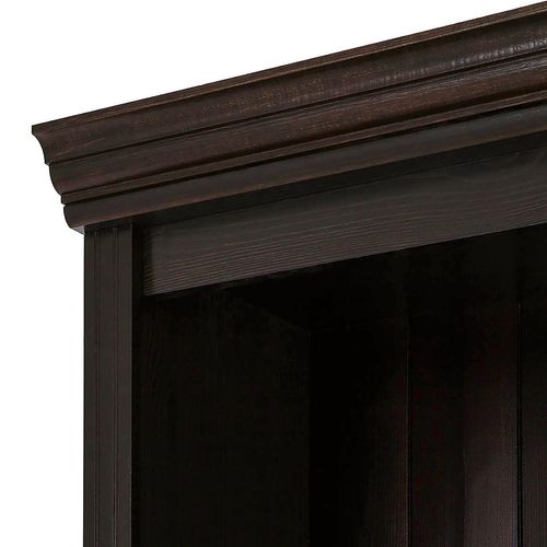 Anita-bibliothèque En Pin Marron Foncé