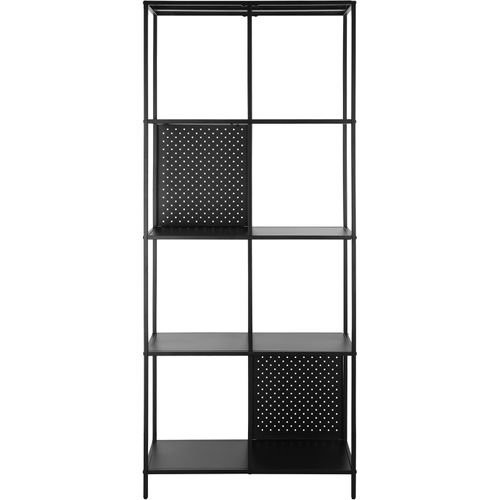 Charleston-bibliothèque Avec Cadre En Métal Noir