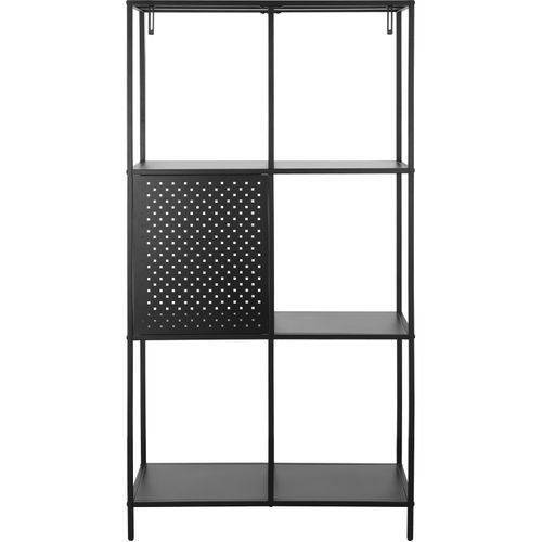 Charleston-bibliothèque Avec Cadre En Métal Noir