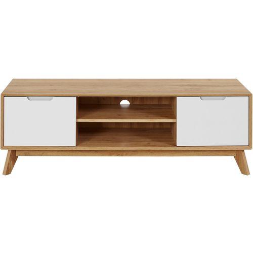 Ezra - Meuble Bas Avec 2 Portes Blanches