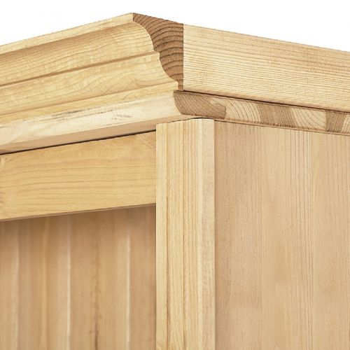 Anita-meuble Mural En Pin Comprenant 2 Bibliothèques, 1 Meuble Bas Et 1 Échelle.