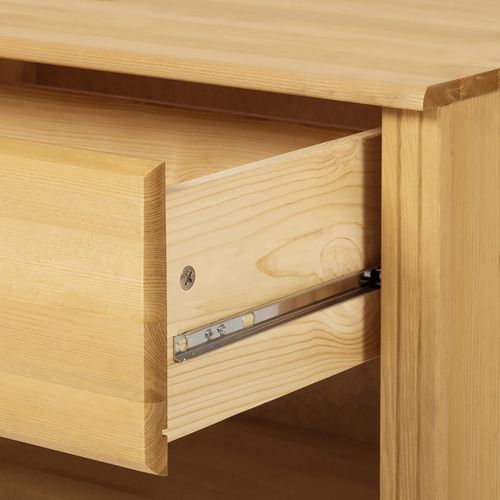 Anita-meuble Mural En Pin Comprenant 2 Bibliothèques Et 1 Meuble Bas