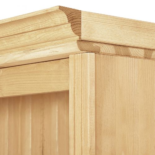 Anita-meuble Mural En Pin Comprenant 2 Bibliothèques, 1 Meuble Bas Et 1 Échelle.