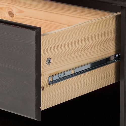 Anita-meuble Mural Avec 2 Bibliothèques Et 1 Meuble Bas En Pin Havane