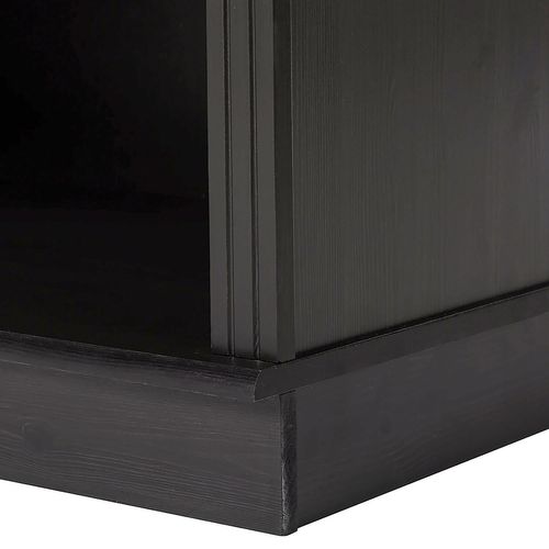 Anita-meuble Mural Avec 2 Bibliothèques Et 1 Meuble Bas En Pin Havane