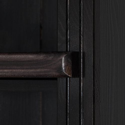 Anita-meuble Mural Avec 2 Bibliothèques Et 1 Meuble Bas En Pin Havane