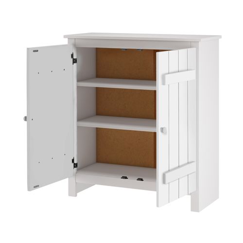 Bertram-meuble à Chaussures 2 Portes Blanche