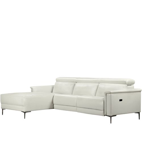 Lund-3 Places 1 Fauteuil Inclinable Gauche Électrique Crème Pu