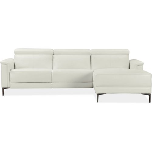 Lund-canapé 3 Places Avec 1 Fauteuil Électrique En Pu Crème